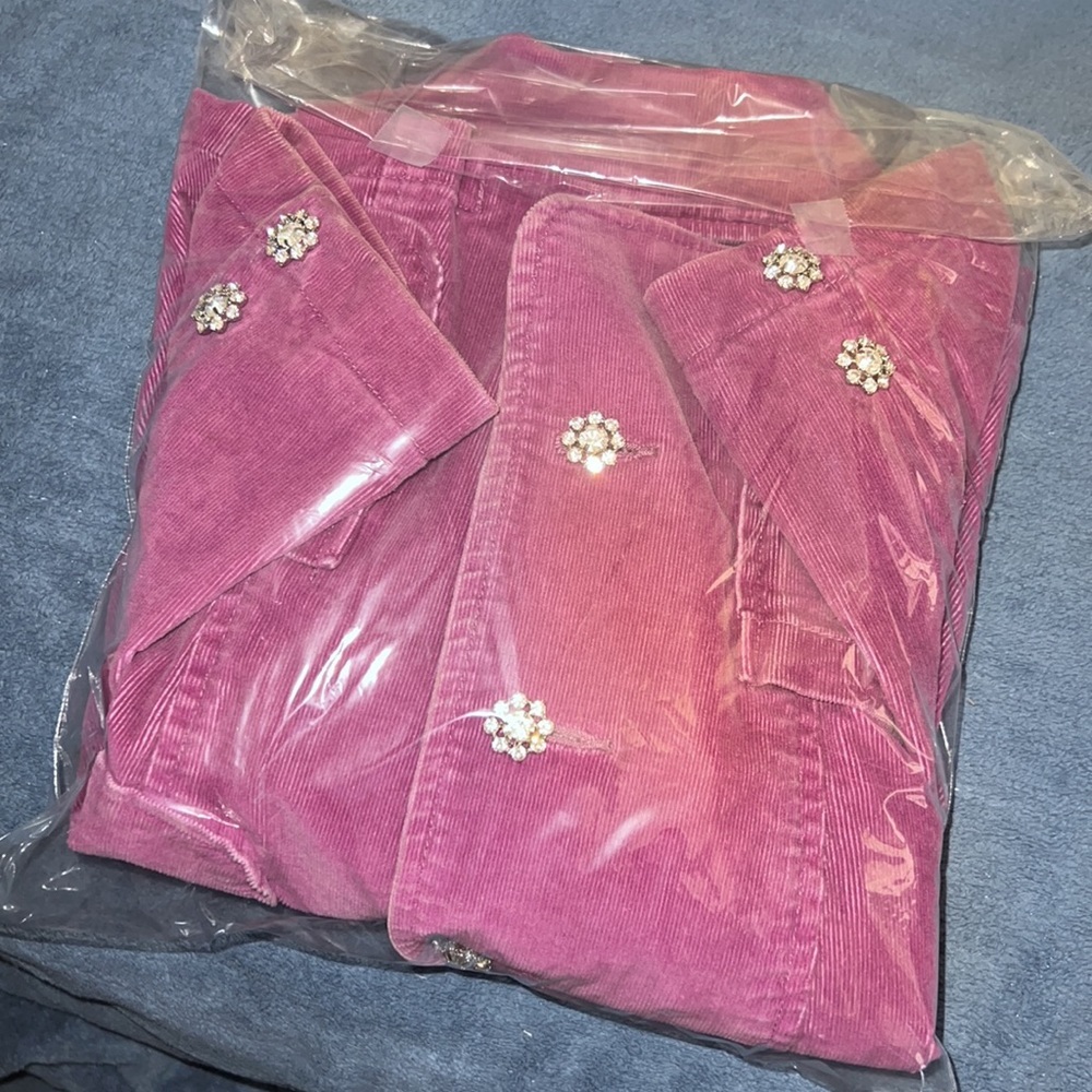INC INTERNATIONAL CONCEPTS CORDUROY JACKET SIZE S MAUVE VIOLET COLOR - Picture 16 of 16